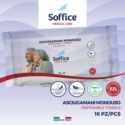 ASCIUGAMANI MONOUSO - 16 pezzi - 12 Confezioni