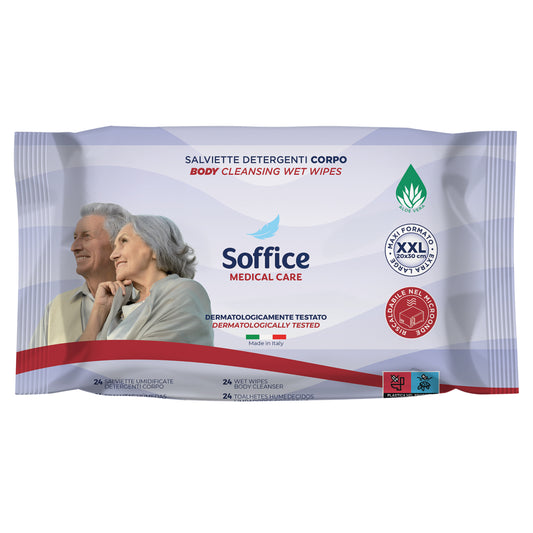 SALVIETTE DETERGENTI IGIENE ADULTI - 24 pezzi - 12 Confezioni