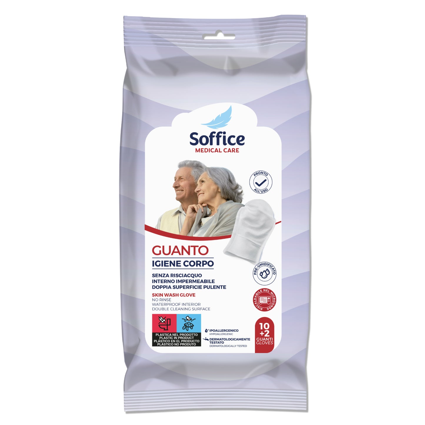 GUANTO IGIENE CORPO - 12 pezzi - 10 Confezioni