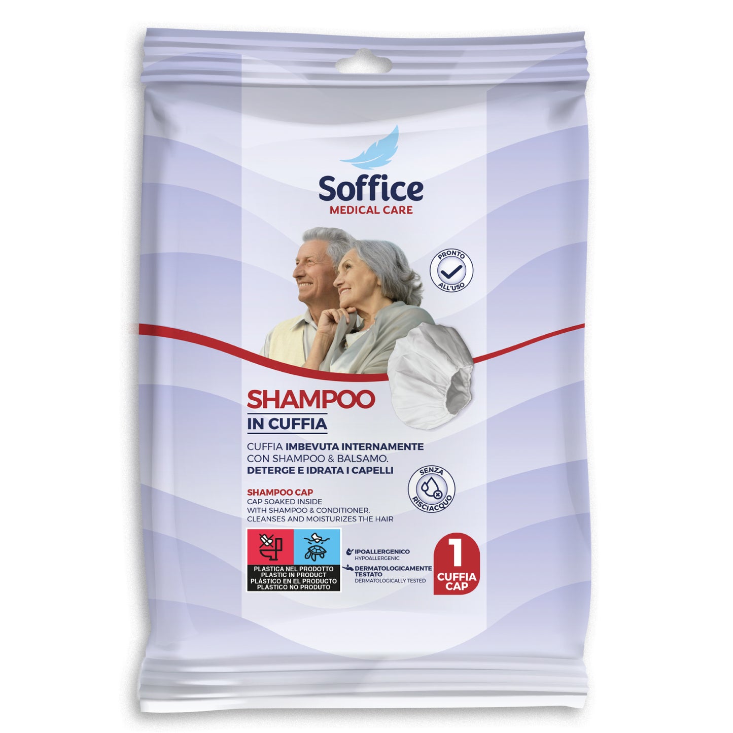 SHAMPOO IN CUFFIA - 1 pezzo - 10 Confezioni