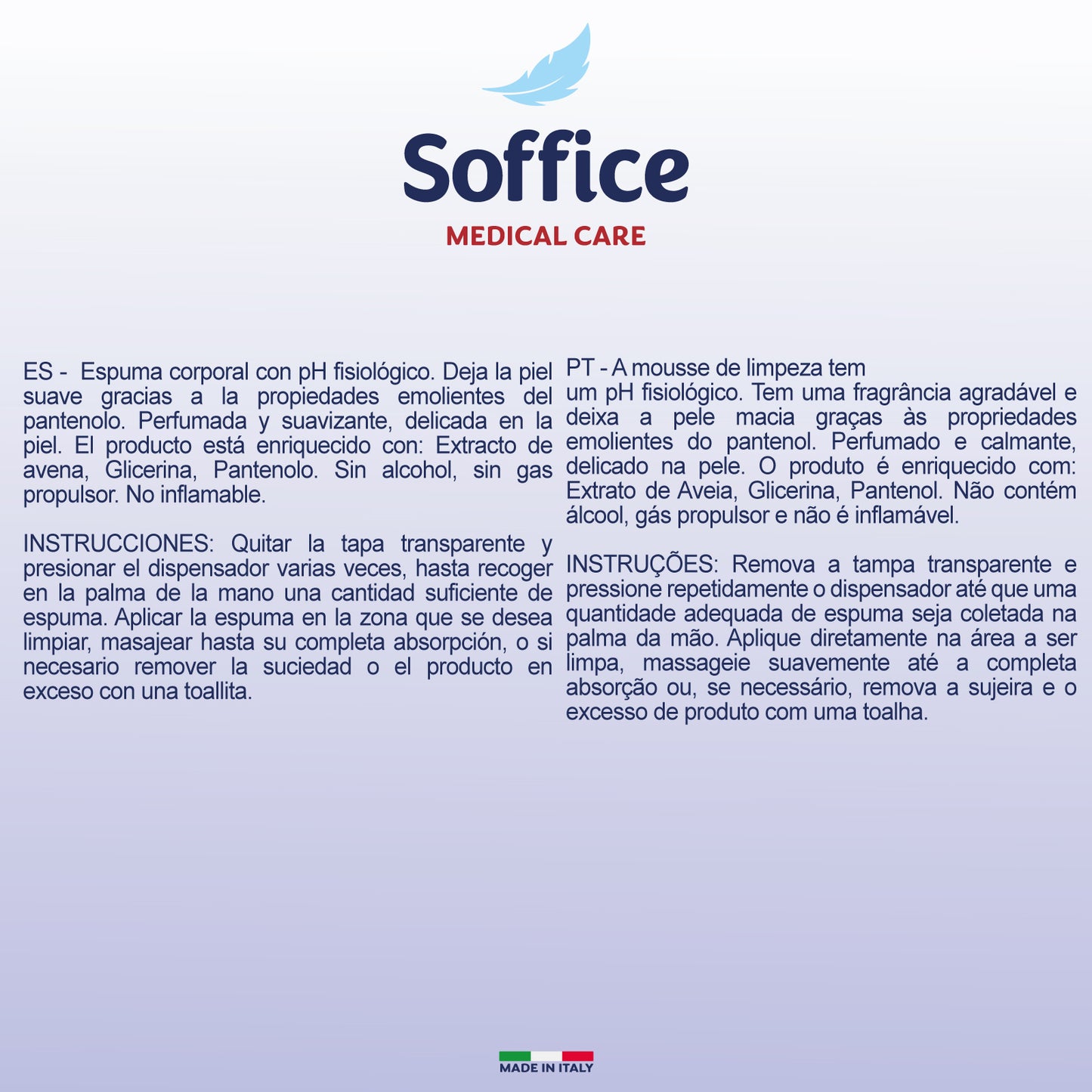 SPUMA DETERGENTE - 200 ml - 6 Confezioni